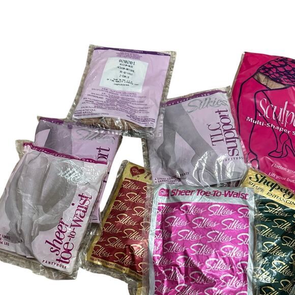Silkies Made in USA Vintage Hosiery Lot New in Packaging Mixed Size Lot New - Picture 2 of 5